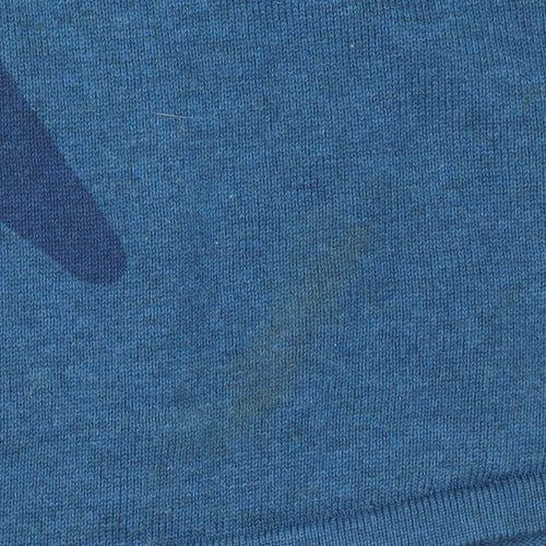 Marble Women's Blue Roll Neck Pullover Jumper Size 4