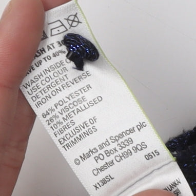 Marks and Spencer Women's Black Tank Top Size 10