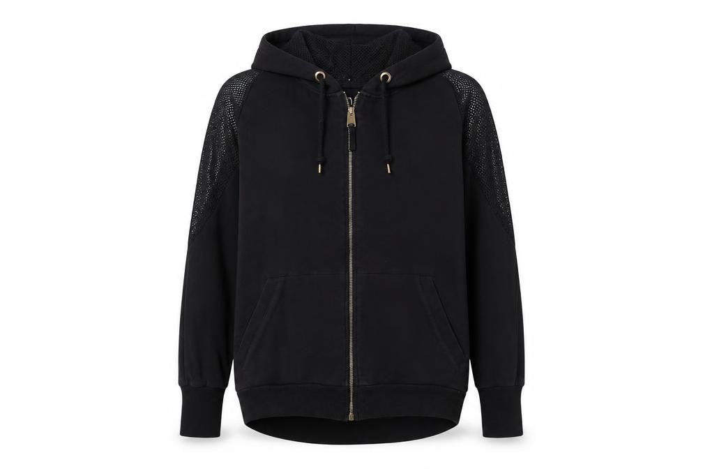 Nine by Savannah Miller Women's Black S Full Zip Hoodie