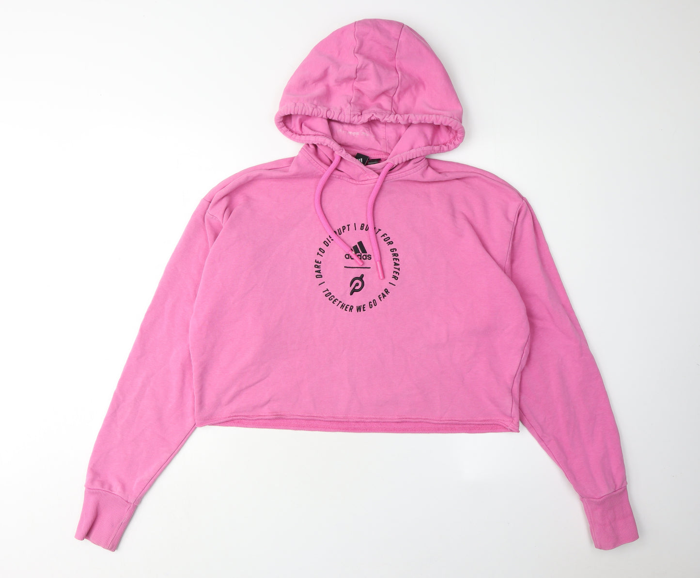Adidas Women's Pink Hoodie Size 8 - Stylish & Comfortable