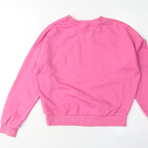 Girls Pink Barbie Sweatshirt Pullover 11-12 Years