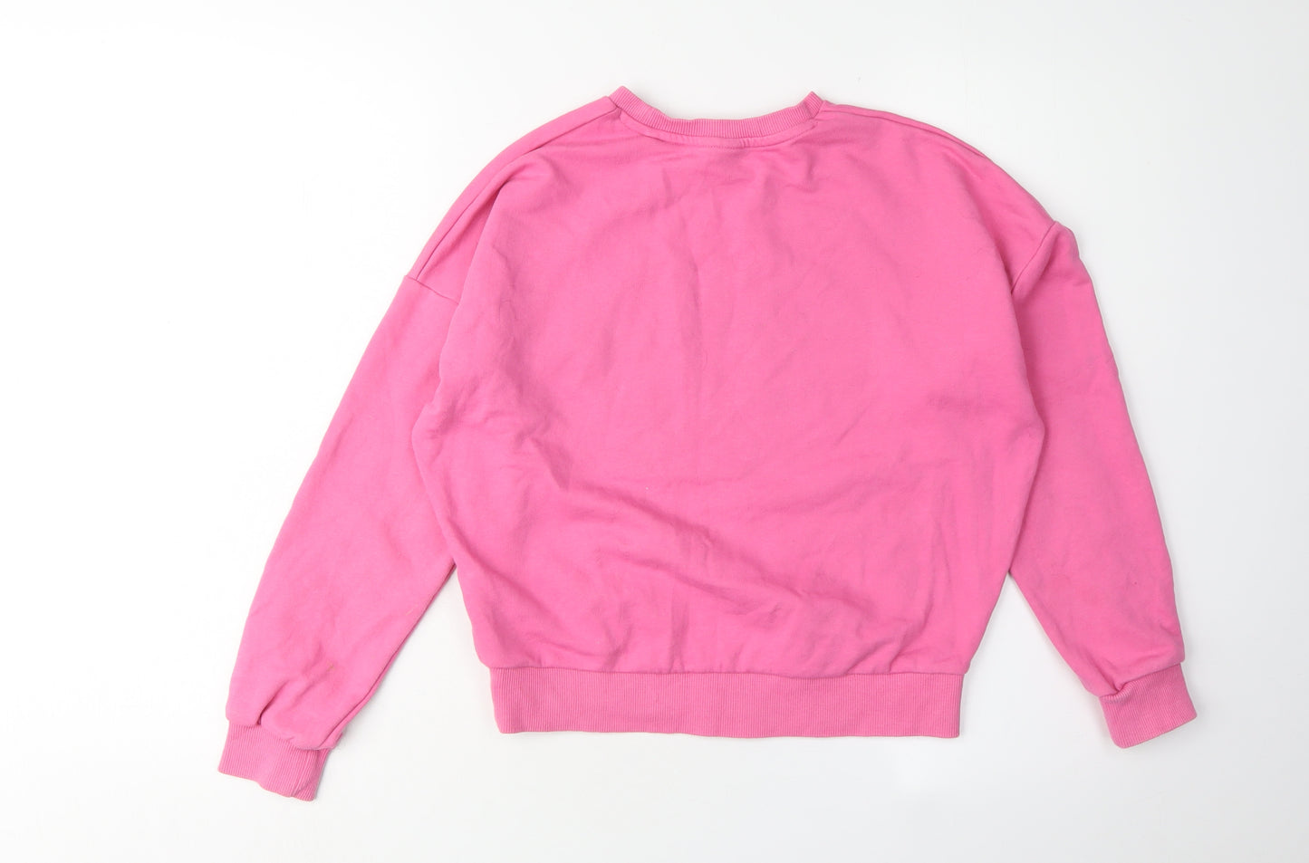 Girls Pink Barbie Sweatshirt Pullover 11-12 Years