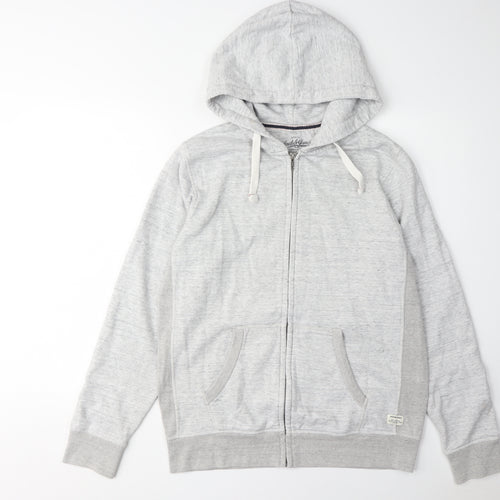 Jack & Jones Men's Grey Full Zip Hoodie M