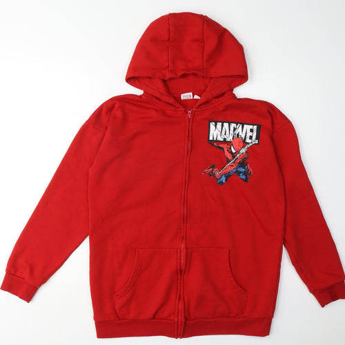 Marvel Boys Red Spider-Man Hoodie 13-14 Years Full Zip