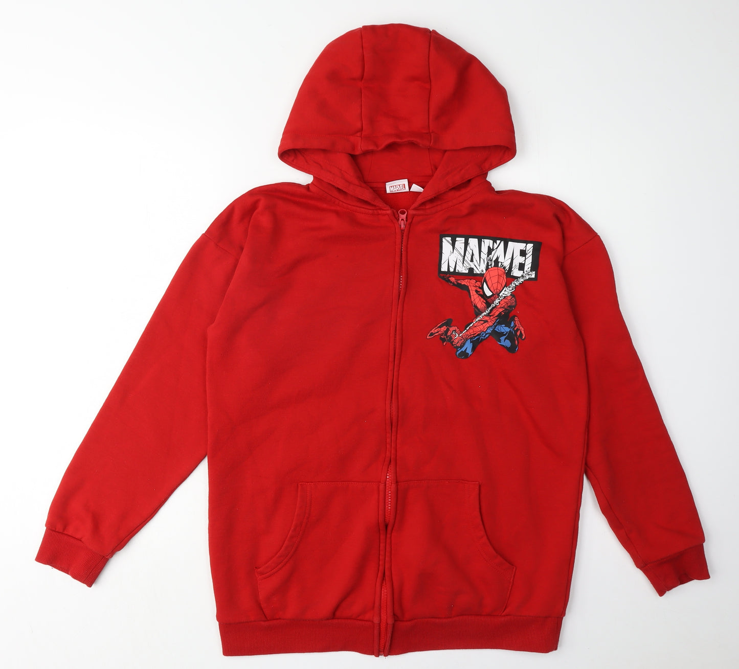 Marvel Boys Red Spider-Man Hoodie 13-14 Years Full Zip