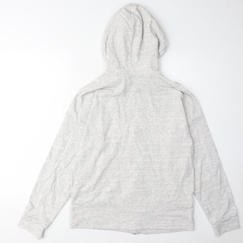 Adidas Women's Grey Full Zip Hoodie M