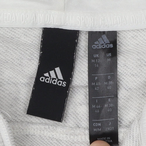 Adidas Women's Grey Full Zip Hoodie M