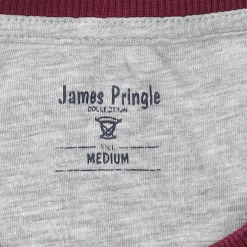 James Pringle Men's Red Crew Neck Pullover Sweatshirt M