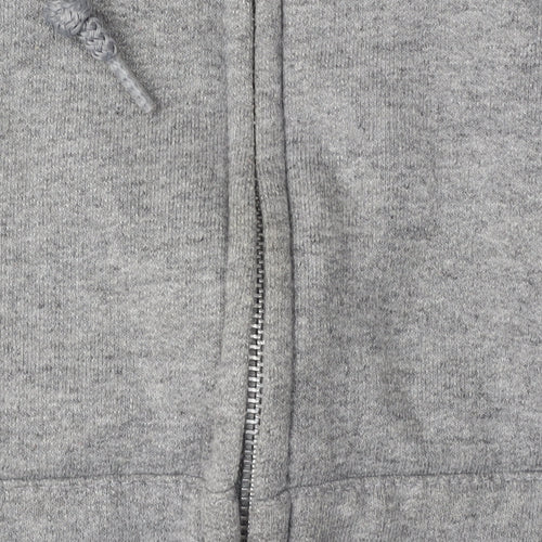 M&Ms Unisex Grey Full Zip Hoodie with Logo, S