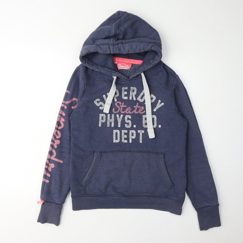 Superdry Women's Blue Pullover Hoodie M