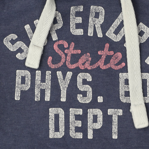 Superdry Women's Blue Pullover Hoodie M