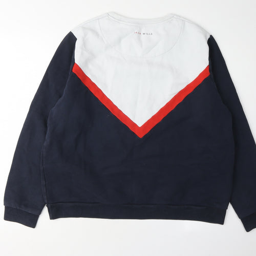 Jack Wills Women's Multicoloured Pullover Sweatshirt Size 16
