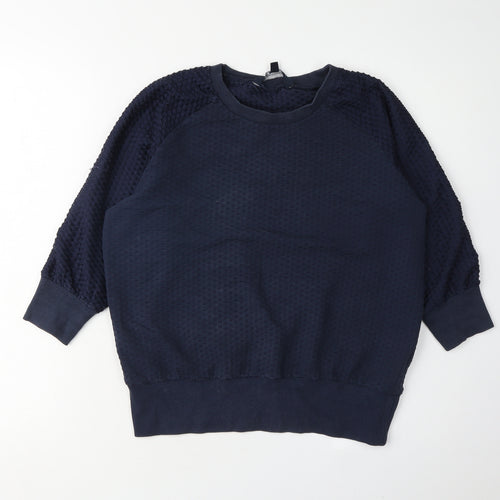 French Connection Women's Blue Pullover Sweatshirt S
