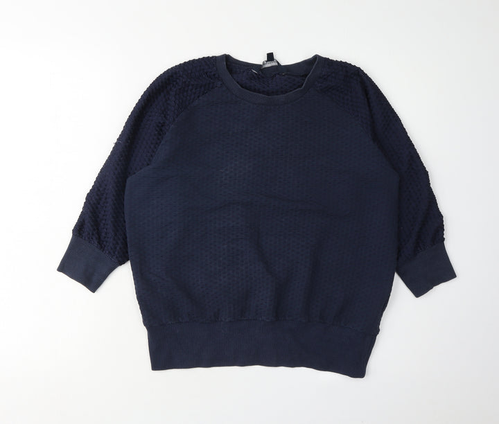 French Connection Women's Blue Pullover Sweatshirt S
