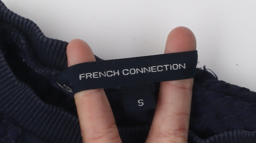 French Connection Women's Blue Pullover Sweatshirt S