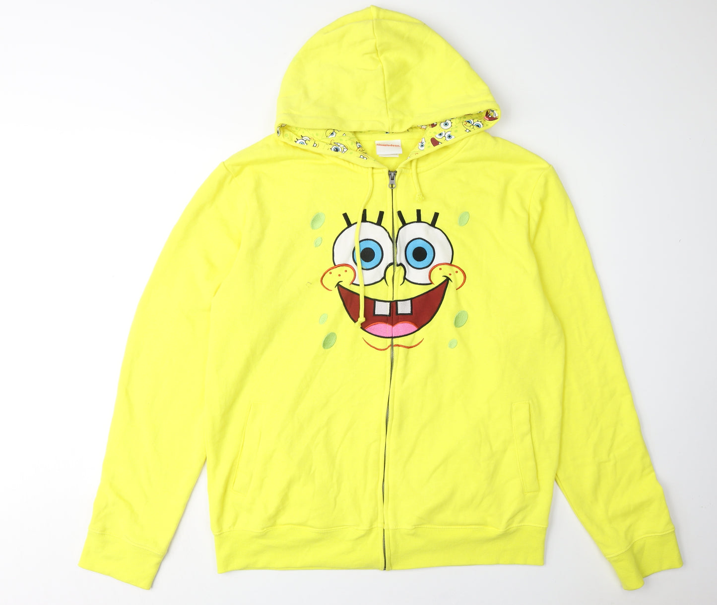 Nickelodeon SpongeBob Yellow XL Unisex Hoodie, Full Zip