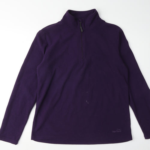 Peter Storm Women's Purple Fleece Pullover, Size 16