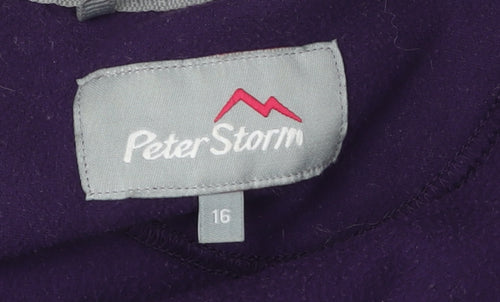 Peter Storm Women's Purple Fleece Pullover, Size 16
