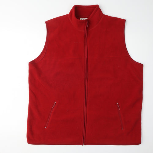 EWM Women's Red Fleece Waistcoat 2XL Casual