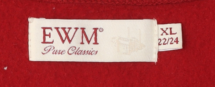 EWM Women's Red Fleece Waistcoat 2XL Casual