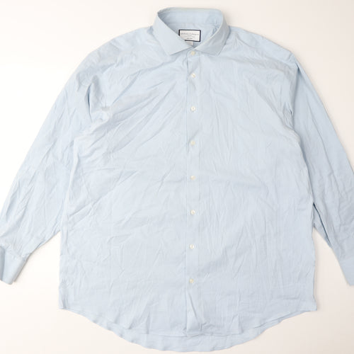 Charles Tyrwhitt Men's Blue Classic Fit Shirt 18 Long Sleeve