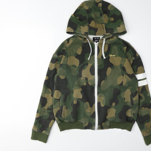 USA Pro Women’s Green Camouflage Full Zip Hoodie Size 10