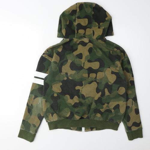 USA Pro Women’s Green Camouflage Full Zip Hoodie Size 10