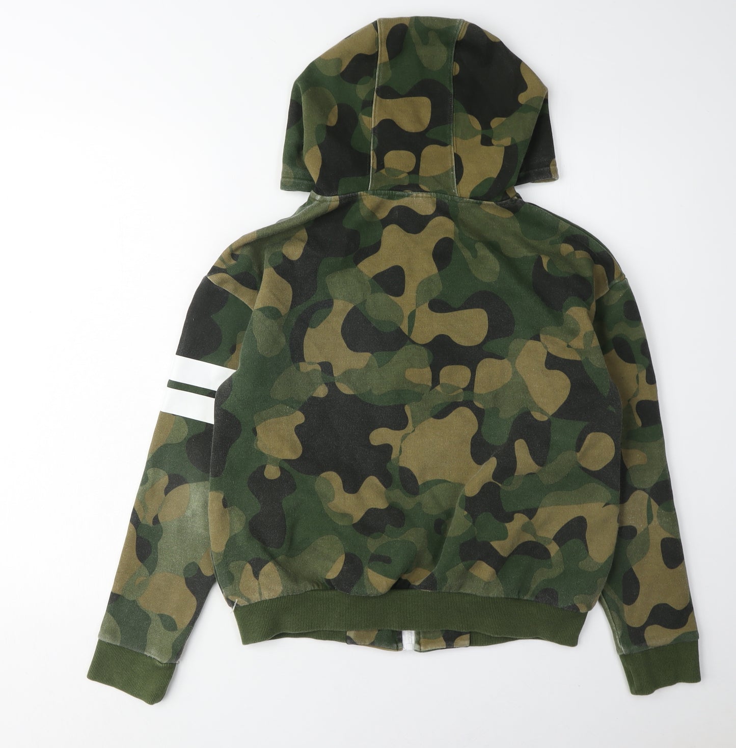 USA Pro Women’s Green Camouflage Full Zip Hoodie Size 10