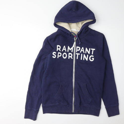 Rampant Sporting Unisex Blue Full Zip Hoodie M