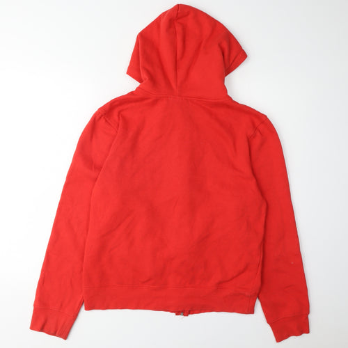 M&M's World Red Full Zip Hoodie, Unisex S, Casual Fun