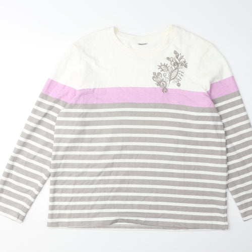 Damart Women's Multicoloured Long Sleeve T-Shirt, L