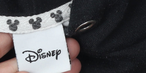 Disney Women’s Black Hoodie - L - Mickey Mouse Graphic