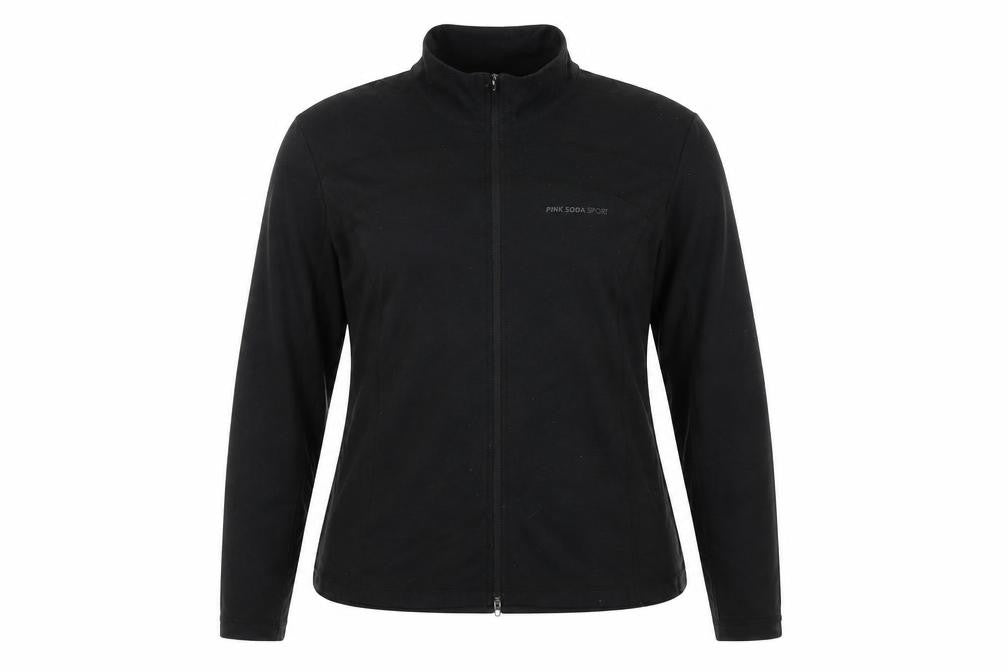 Pink Soda Sport Women's Black XL Sweatshirt Full Zip