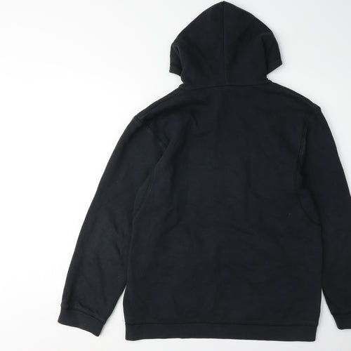 Nike Boys Black XL Pullover Hoodie with Logo, Casual Style