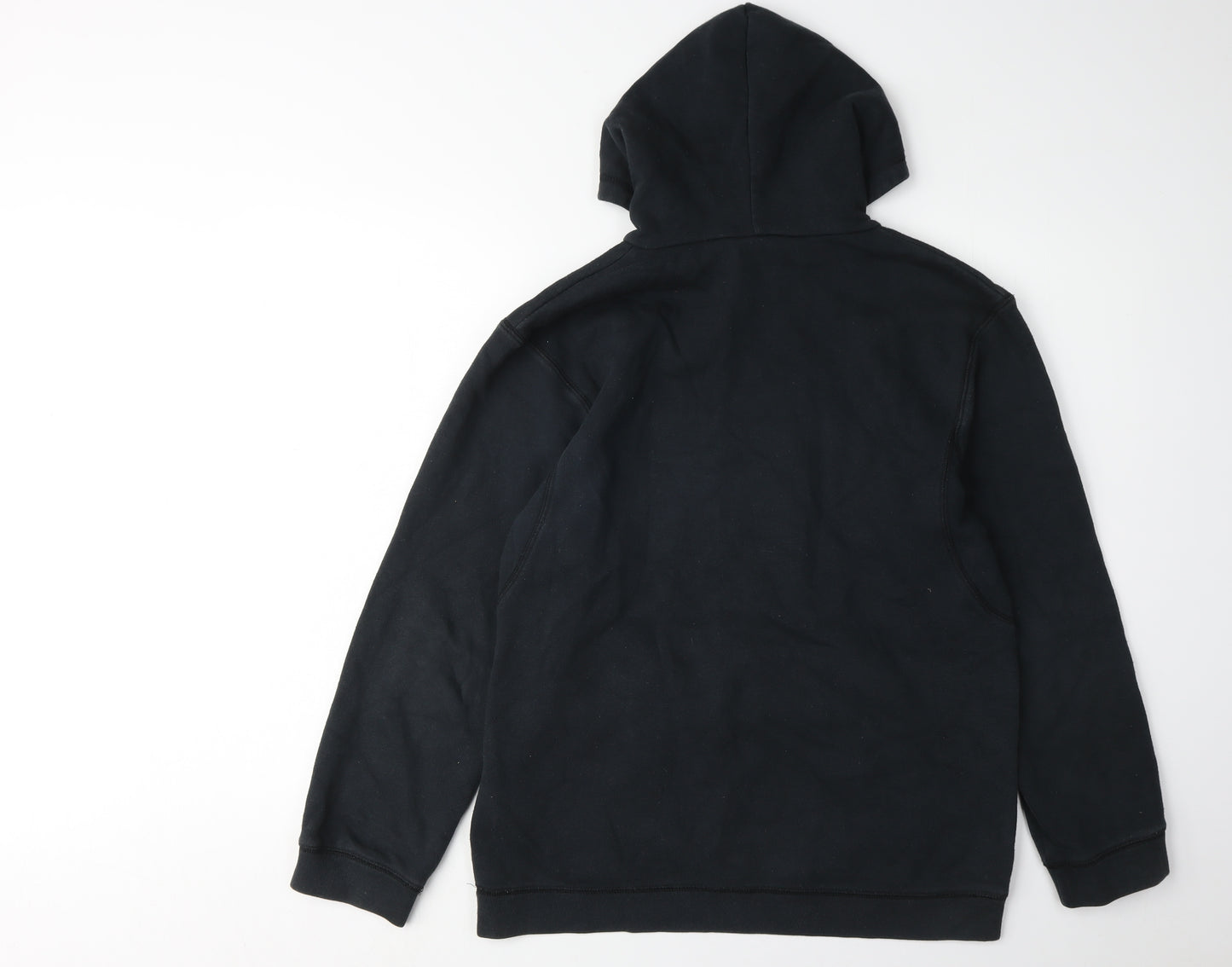 Nike Boys Black XL Pullover Hoodie with Logo, Casual Style