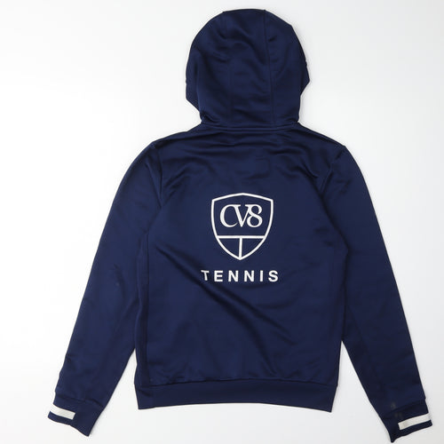 Adidas Boys Blue Pullover Hoodie 11-12 Years Sports Quick Dry