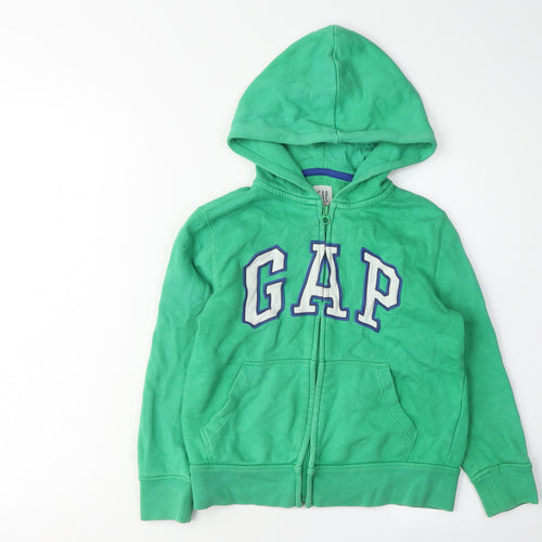 GAP Boys Green Hoodie Full Zip Size 6-7 Years