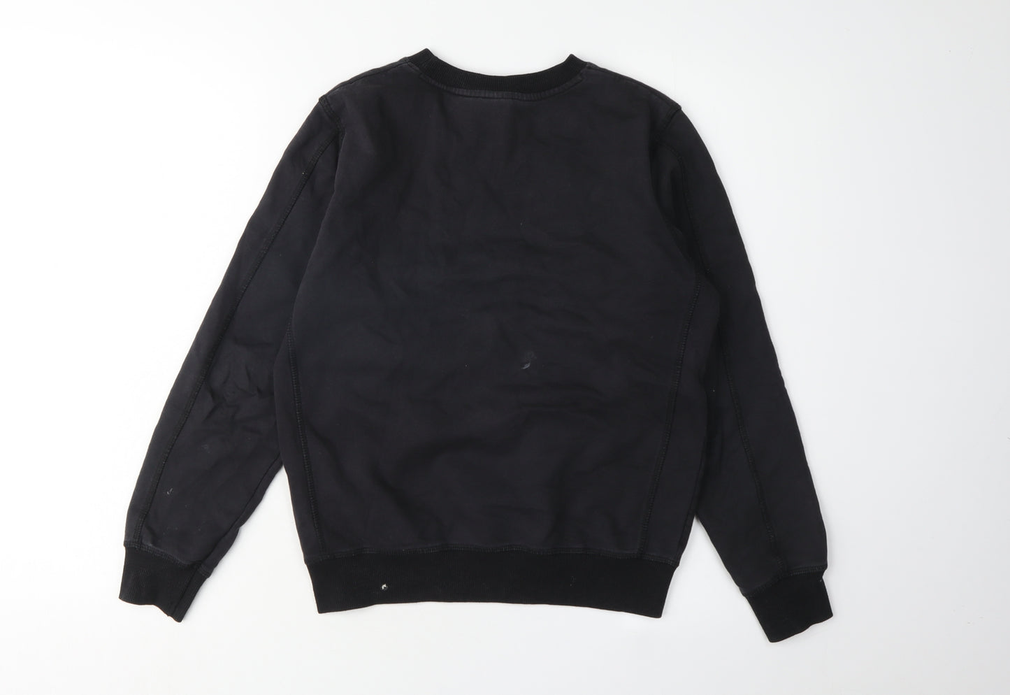 Nautica Boys Black Logo Sweatshirt, Size 10, Crew Neck