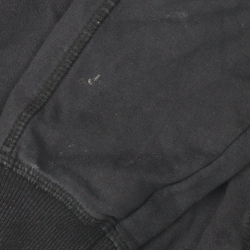 Nautica Boys Black Logo Sweatshirt, Size 10, Crew Neck
