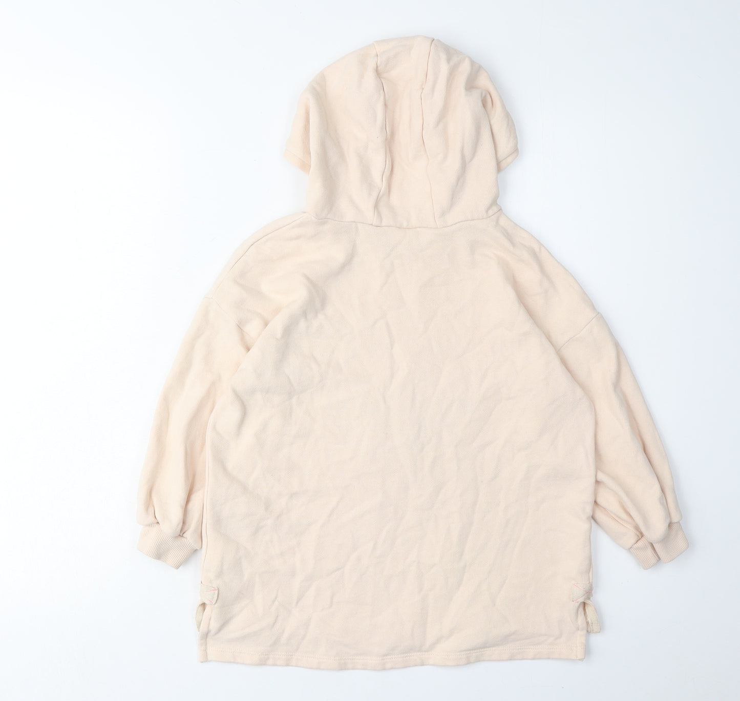 Next Girls Beige Hoodie, Graphic Print, 5-6 Years