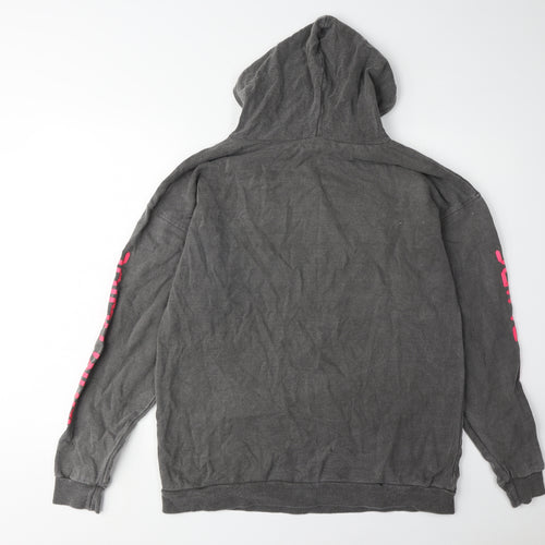 PrettyLittleThing Women's Grey Graphic Hoodie, S