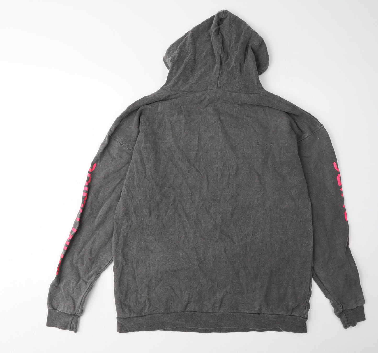 PrettyLittleThing Women's Grey Graphic Hoodie, S