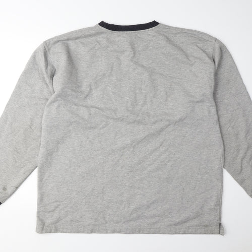 Fila Men's Grey 2XL Pullover Sweatshirt Logo Accent