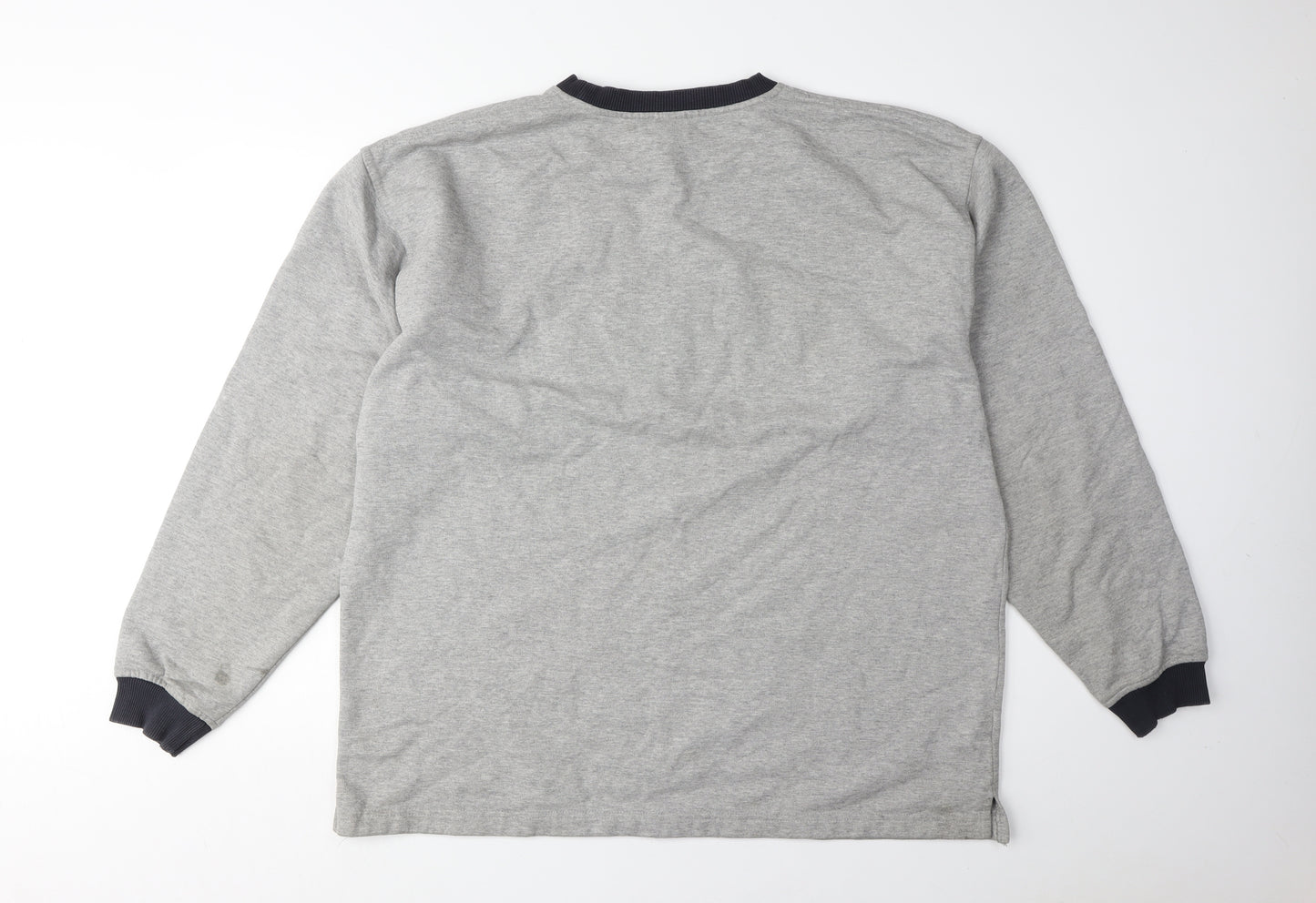 Fila Men's Grey 2XL Pullover Sweatshirt Logo Accent