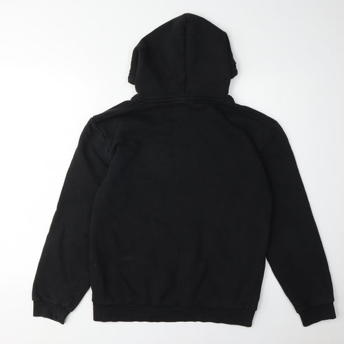 Firetrap Unisex Black Hoodie M Pullover Casual