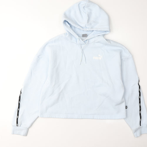 Puma Women's Blue Pullover Hoodie - Size M