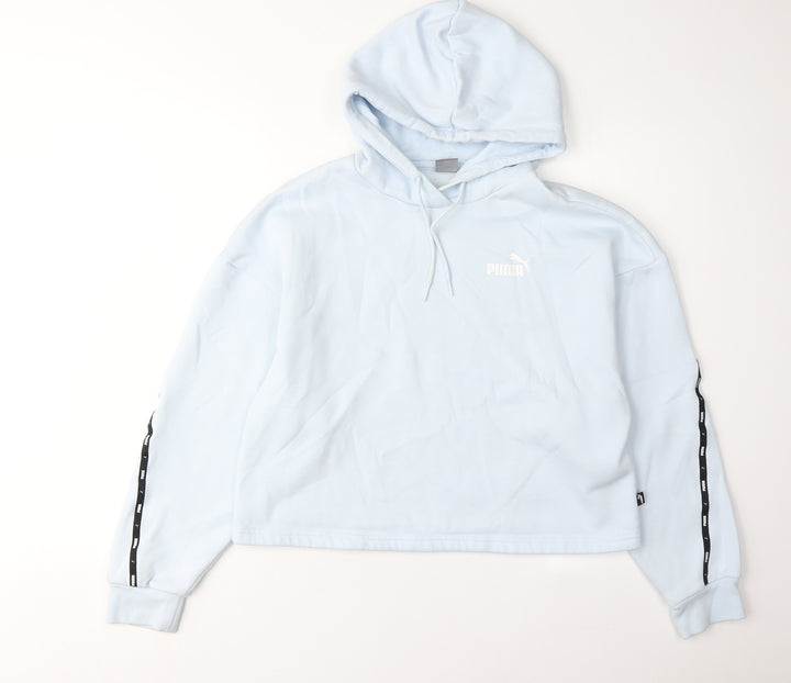 Puma Women's Blue Pullover Hoodie - Size M