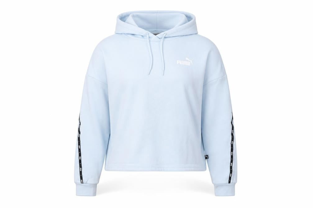 Front view of Puma Women's Blue Pullover Hoodie -, size M