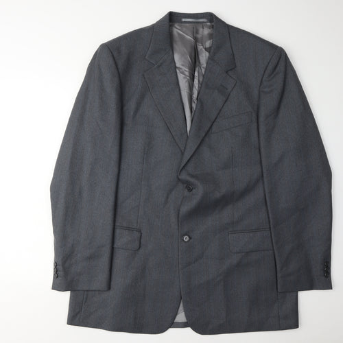 Wellington Men's Grey Blazer, Size 44L, Business