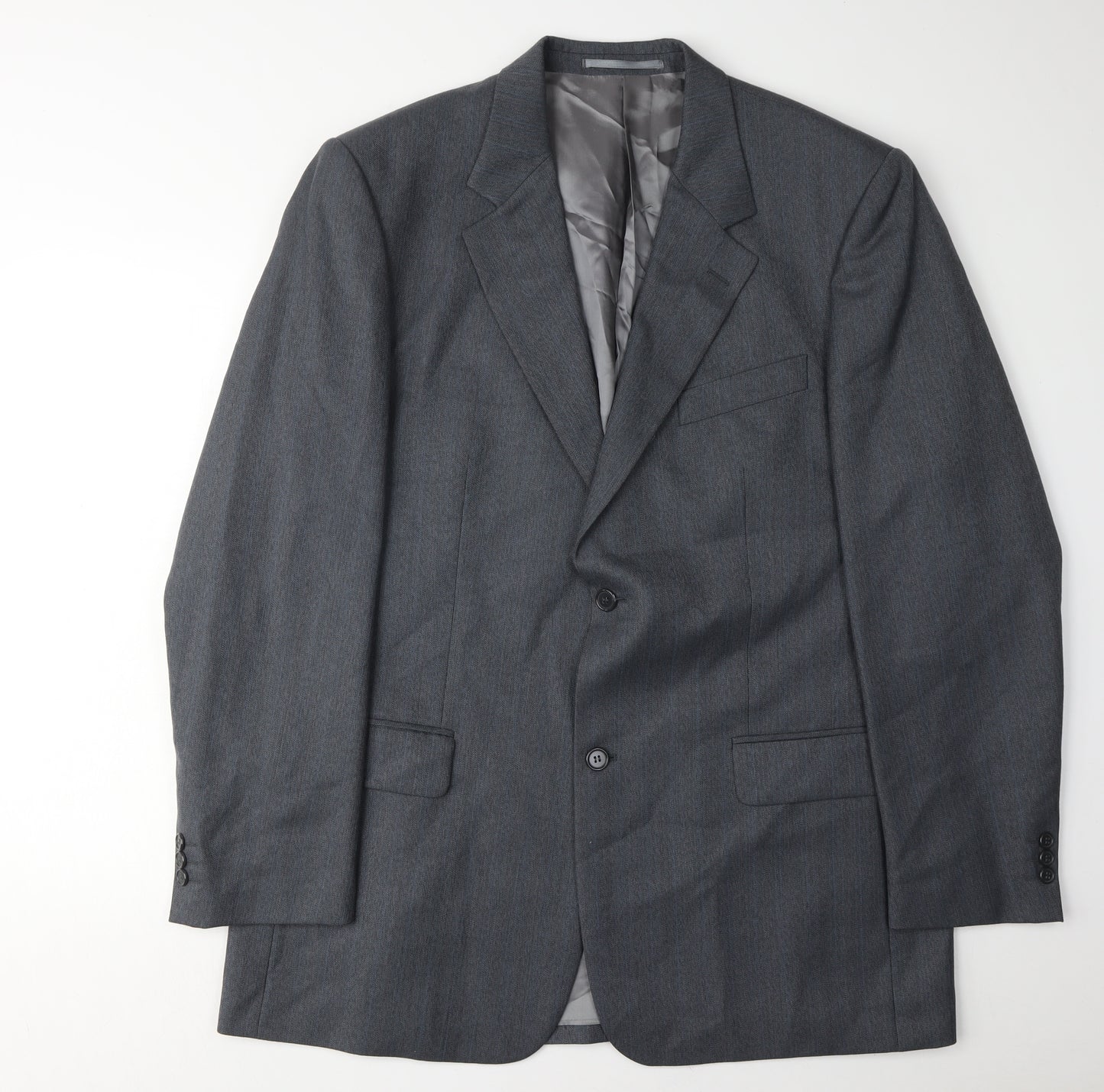 Wellington Men's Grey Blazer, Size 44L, Business